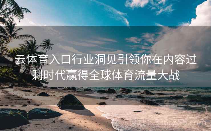 云体育入口行业洞见引领你在内容过剩时代赢得全球体育流量大战 云体育入口行业洞见引领你在内容过剩时代赢得全球体育流量大战